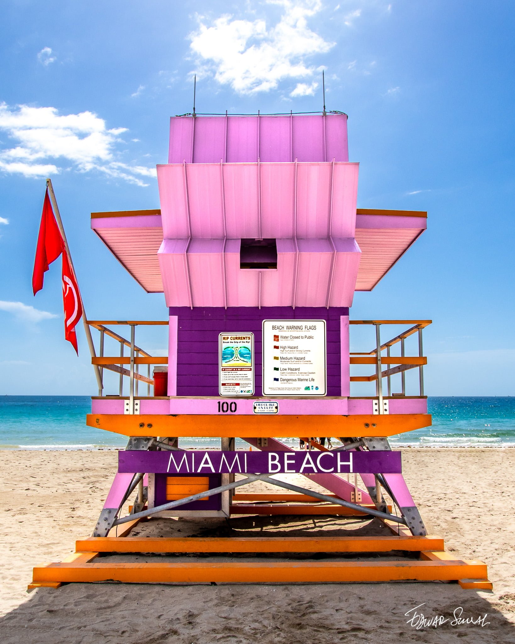 Lifeguard Tower 100 Straight Portrait