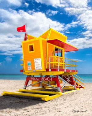 Lifeguard Tower 3 St Left Side Portrait