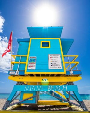 Lifeguard Tower 5 St Sunshine Portrait