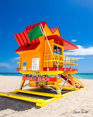 Lifeguard Tower 8 St Left Side Portrait