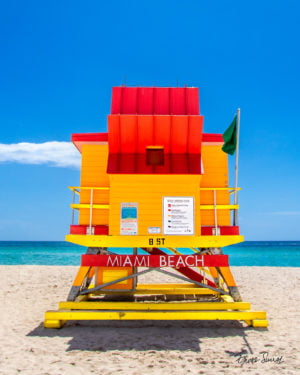 Lifeguard Tower 8 St Straight Portrait