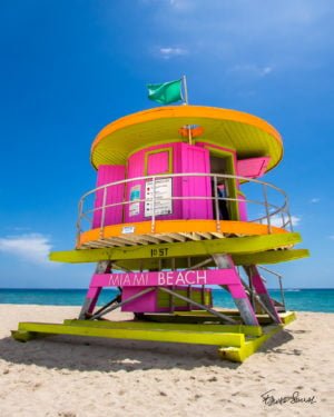 Lifeguard Tower 10 St Left Side Portrait