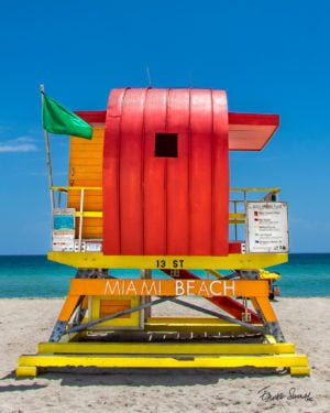 Lifeguard Tower 13 St Straight Portrait