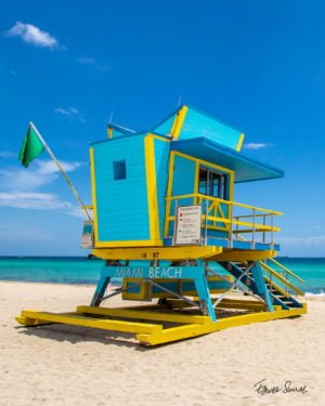 Lifeguard Tower 14 St Left Side Portrait